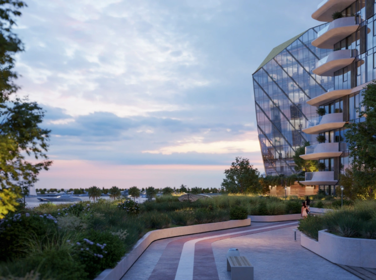 Portside Square by Ellington - running track